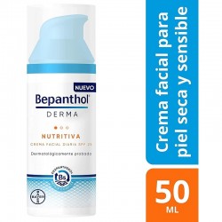 BEPANTHOL Derma Nutritiva Crème Quotidienne Visage SPF25 DUPLO 2x50ml