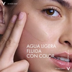 VICHY Capital Soleil UV-AGE Quotidiano con Colore SPF50+ Acqua Fluido Texture Leggera