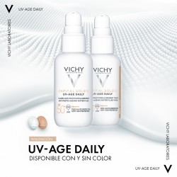 VICHY Capital Soleil UV-AGE Daily mit Farbe SPF50+ Wasserfluid mit und ohne Farbe