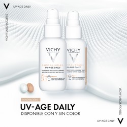 VICHY Capital Soleil UV-AGE Daily con Color SPF50+ Water Fluid con y sin color