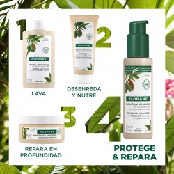 KLORANE Cica-Réparateur Cheveux Secs et Abîmés au Cupuaçu Bio et Acide Hyaluronique 100 ml