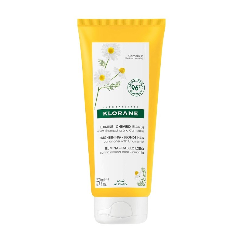 KLORANE Kamillenspülung hellt blondes Haar auf, 200 ml