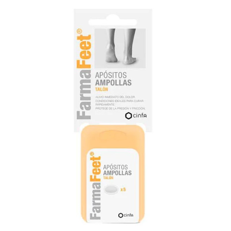 FARMAFEET Medicazioni per vesciche sul tallone 5 unità FARMAFEET Medicazioni per vesciche sul tallone 5 unità