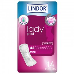 LINDOR Lady Pad Mini 2 Gotas 14 unidades