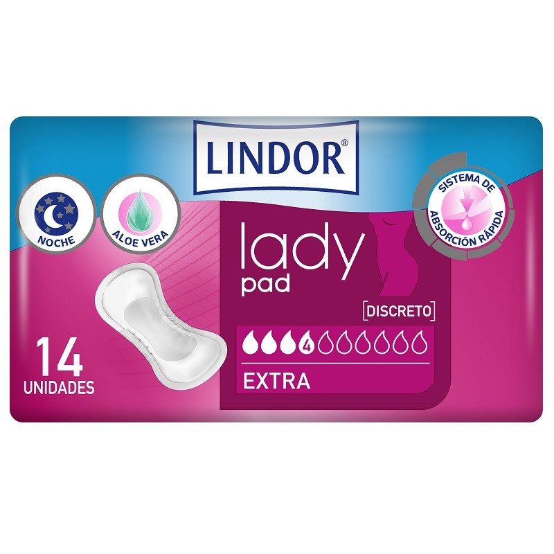 LINDOR Lady Pad Extra 4 Drops 14 units