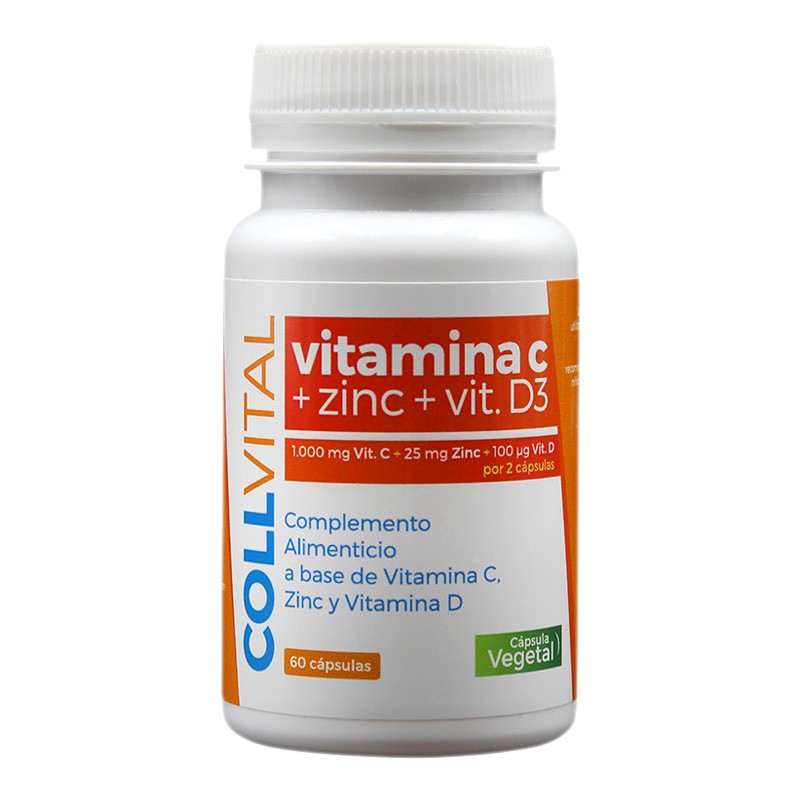 COLLVITAL VITAMINE C+ZINC+D Supplément 60 gélules【ACHETER】 COLLVITAL VITAMINE C+ZINC+D Supplément 60 gélules【ACHETER】