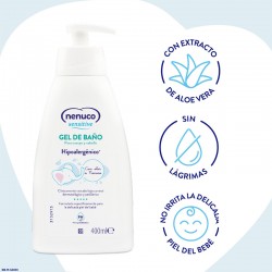 NENUCO Sensitive Gel de Bain Sans Larmes pour Bébé 400 ml