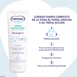 NENUCO Sensitive Crema Protectora Pañal Triple Accion Duplo 2x100 ml