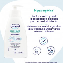 NENUCO Sensitive Pack de Loción Hidratante y Gel de Baño para Bebés Beneficios 400 ml