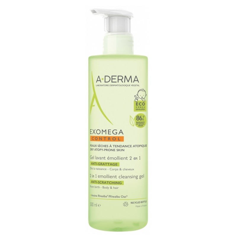 A-DERMA Exomega Reinigungsgel 2 in 1 (500ml)