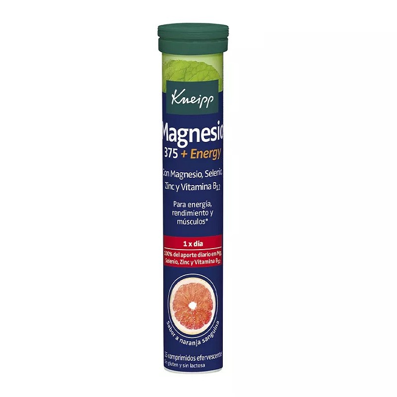 KNEIPP Magnésio 375gr + Energia 15 Comprimidos Efervescentes