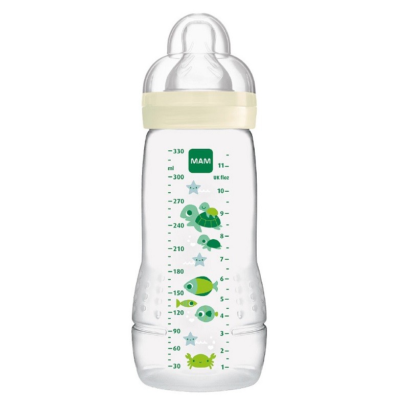 MAM Easy Active Baby Bottle 330ml White