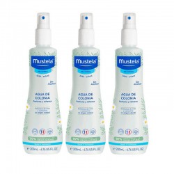 MUSTELA Trio Alkoholfreies Kölnisch Wasser 200ml (3 Einheiten)