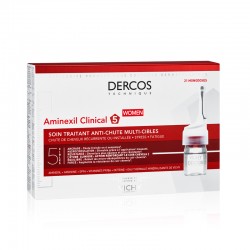 VICHY Dercos Aminexil Clinical 5 Mujer 21 Monodosis Facil de Usar