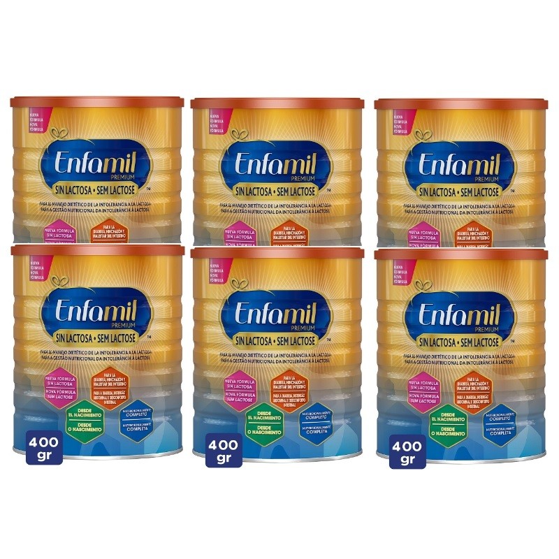 ENFAMIL PACK Sem Lactose 6x400gr