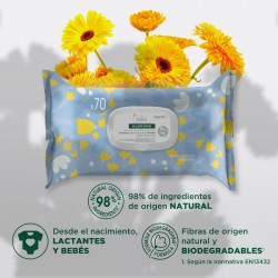 KLORANE BABY Sanfte Reinigungstücher Calendula 70 Einheiten