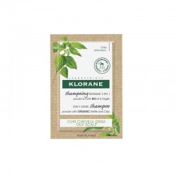 KLORANE Shampoo-Maske 2 in 1 BIO Brennnessel und Ton 8 Beutel