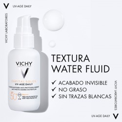 VICHY Capital Soleil UV-AGE Daily FPS50+ Textura Fluida Água 40ml