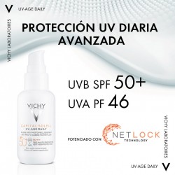 VICHY Capital Soleil UV-AGE Daily SPF50+ Acqua Fluido Tecnologia Netlock 40ml