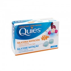 QUIES Tapón Silicona Natación Infantil 3 pares