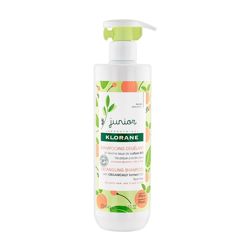 KLORANE JUNIOR Champô Desembaraçador de Pêssego 500ml KLORANE JUNIOR Champô Desembaraçador de Pêssego 500ml