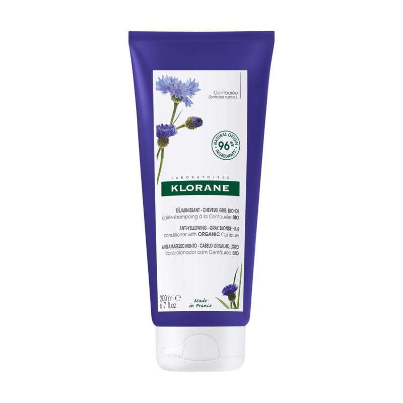 KLORANE Centaurea Après-shampooing pour cheveux blonds et gris 200 ml KLORANE Centaurea Après-shampooing pour cheveux blonds et gris 200 ml