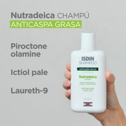 ISDIN Nutradeica Fettiges Antischuppenshampoo mit Laureth9 400 ml