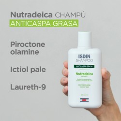 ISDIN Nutradeica Shampoo Oleoso Anticaspa com Laureth9 400 ml