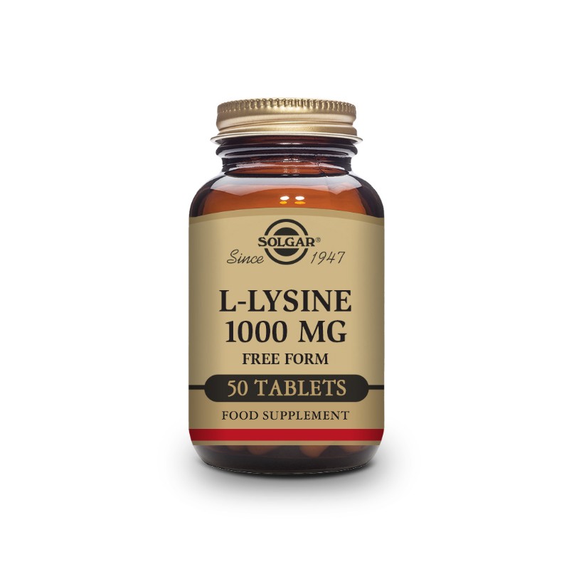 SOLGAR L-Lisina 1000 mg 50 comprimidos