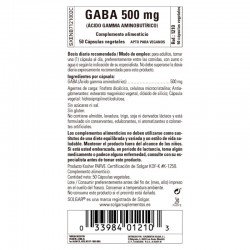 SOLGAR Gaba 500 mg 50 gélules supplément