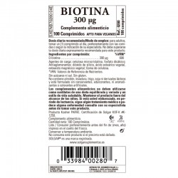 SOLGAR Biotin 300 mcg 100 compresse per capelli e pelle sani