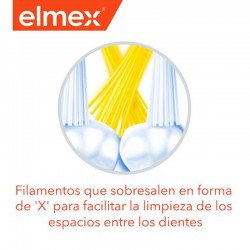 ELMEX Cepillo de dientes manual Anticaries Junior filamentos en X