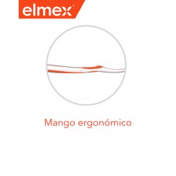 ELMEX Cepillo de Dientes Manual AntiCaries Medio mango ergonomico