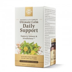 SOLGAR Ultimate Daily Calm mit Rhodiola und Panmol B-Komplex 30 Kapseln