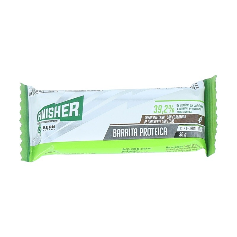 FINISHER Barra de Proteína de Avelã e Chocolate 1 Unidade. FINISHER Barra de Proteína de Avelã e Chocolate 1 Unidade.