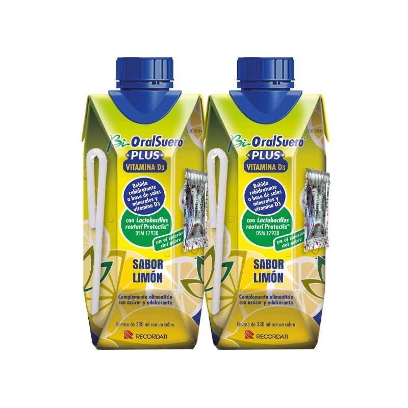 Bi-OralSuero Plus Vitamin D3 Lemon flavor 2x330 ml