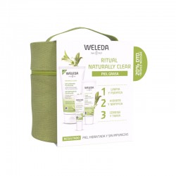 WELEDA Pack Naturally Clear Gel Limpiador 100 ml + Fluido Matificante 30 ml+ Gel SOS Imperfecciones 10ml