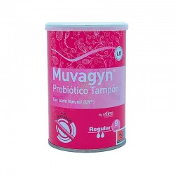 MUVAGYN Tampón Probiótico Regular con Aplicador 9 uds