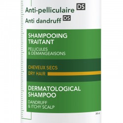 VICHY Dercos Shampoing Antipelliculaire Cheveux Secs 390 ml enrichi en céramides