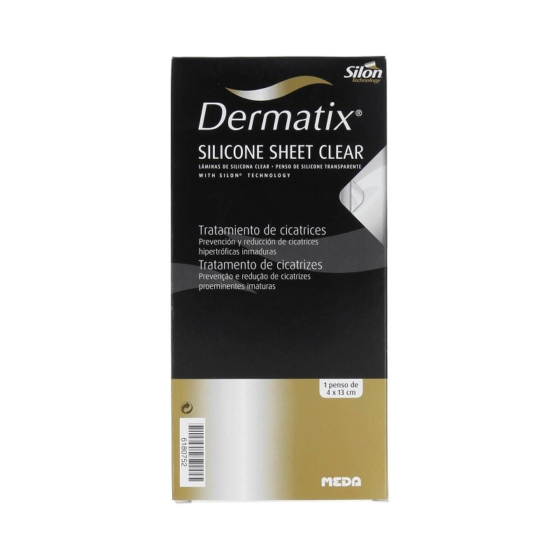 DERMATIX Foglio in silicone trasparente 1 foglio di 4x13 cm