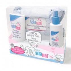 SEBAMED Baby Basket with Wipes 72 units + Balsamic Cream 200ml + Cologne Water 250ml