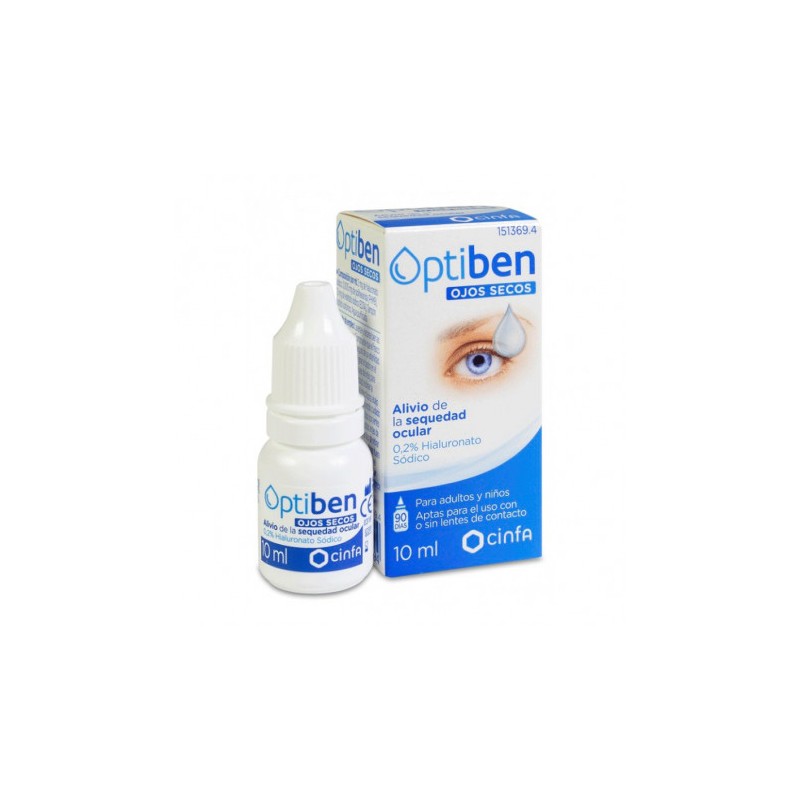 Cinfa Optiben Ojos Secos Gotas Sequedad Ocular, 10 ml