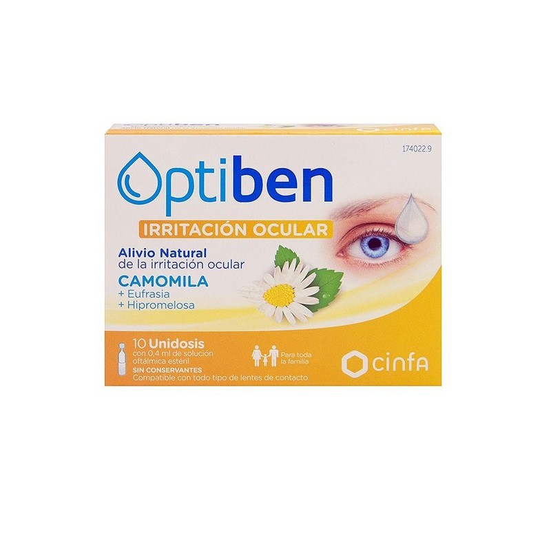 Optiben Irritated Eyes 10 single doses