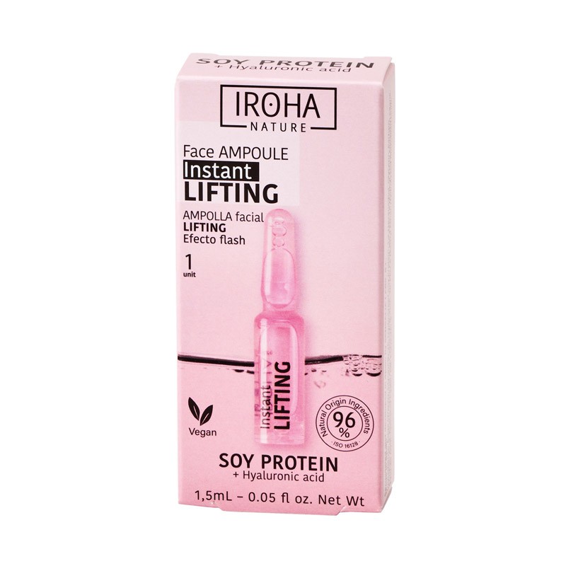 IROHA NATURE Gesichtslifting-Ampulle mit Blitzeffekt