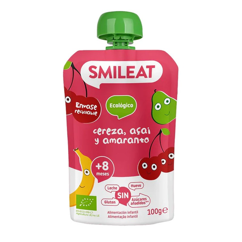 Bustina SMILEAT Latte di Mandorla con Ciliegia di Açai e Amaranto 100gr