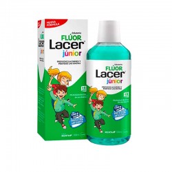 LACER Junior Rince-bouche au Fluor 0,05% Saveur Menthe 500 ml