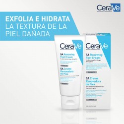 CERAVE Renewing Foot Cream with Salicylic Acid 85G exfoliates and moisturizes