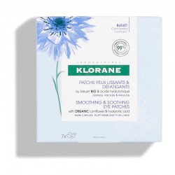 KLORANE BIO Kornblume Anti-Müdigkeit Glättungspflaster 7 Beutel 2 Pflaster