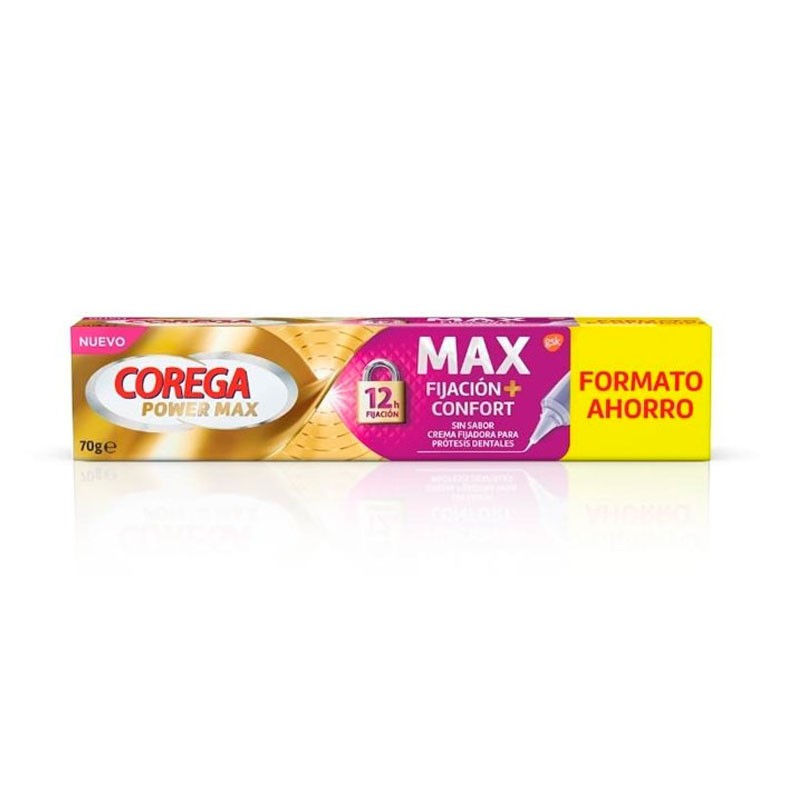 Corega Power Max Crema Fijadora Prótesis Dentales 70g