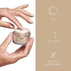 EUCERIN Hyaluron-Filler +Elasticity Tagescreme LSF 15 Anwendung